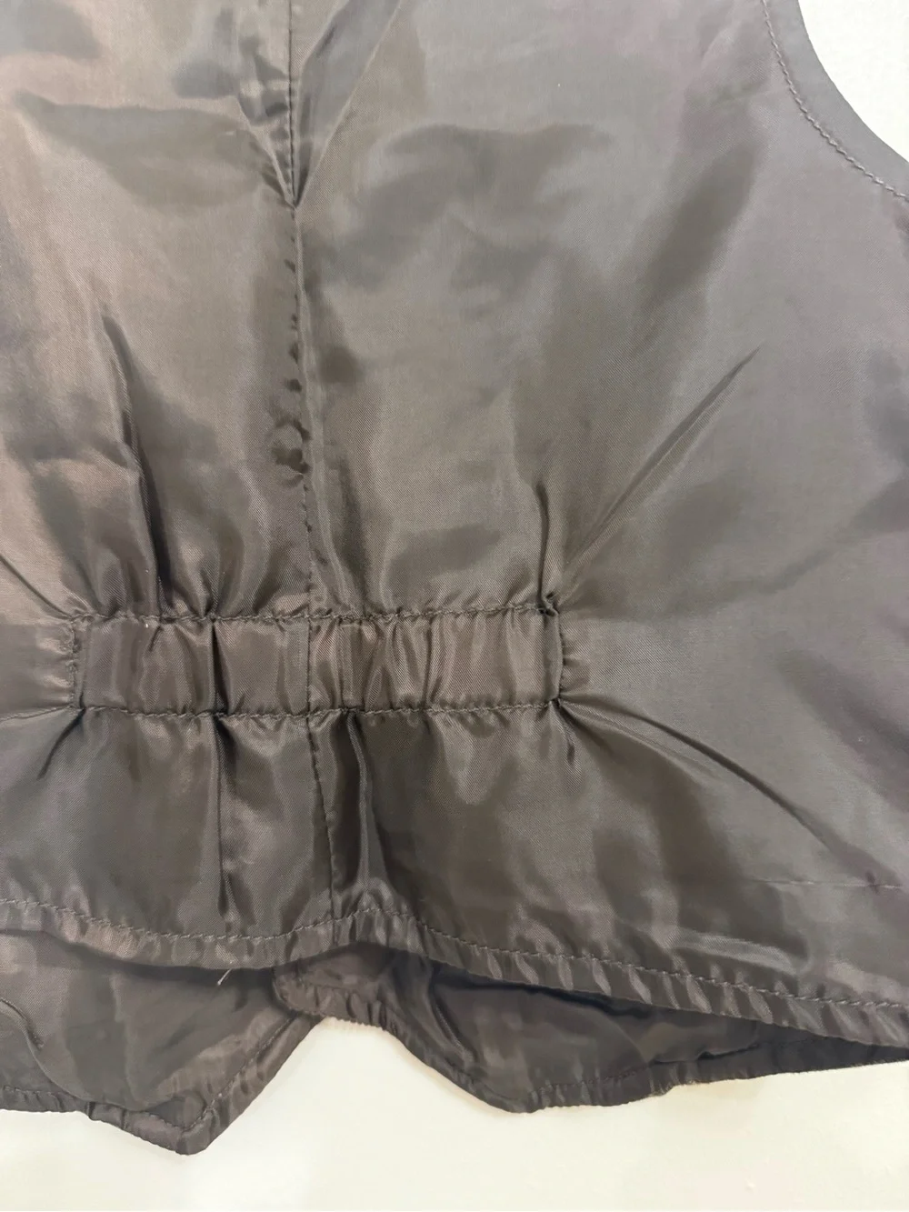 Gymboree Boys XS3-4 Patchwork Vest 100% Cotton Front NWT Brown Tan.
